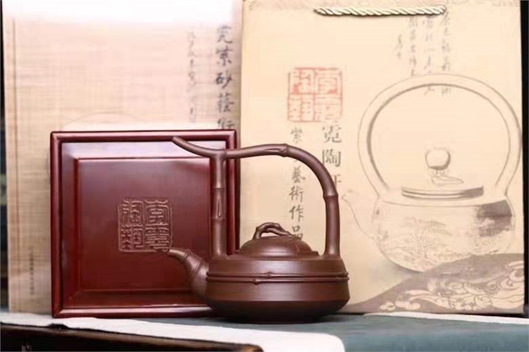 李霓作品 静竹提梁图片