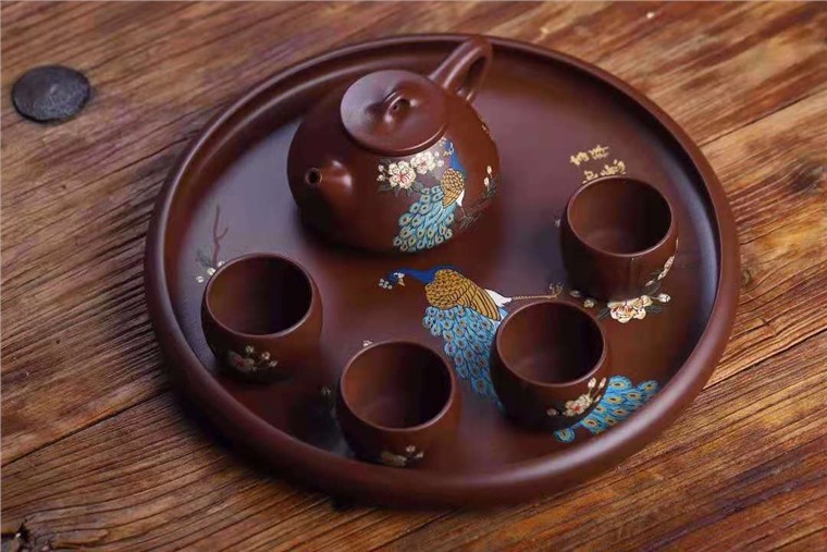 王其明作品 孔雀套组图片