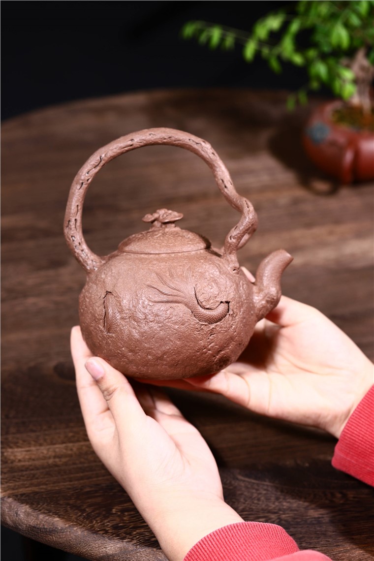 吴暗华作品 龙供春提梁图片