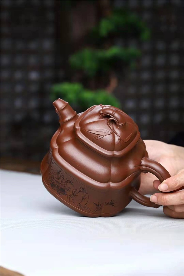 刘莹作品 四方竹鼎