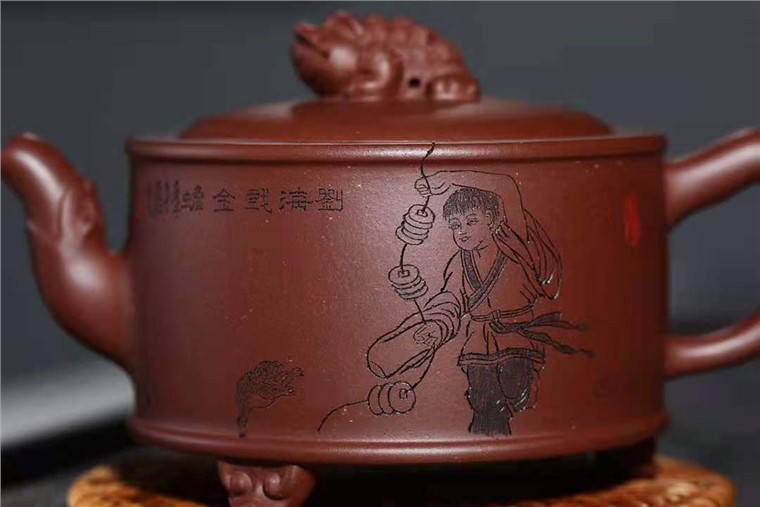 刘莹作品 刘海戏金蟾图片