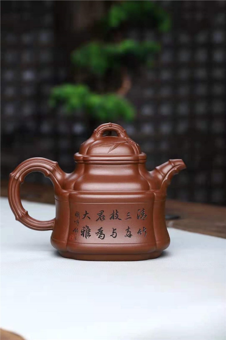 刘莹作品 四方竹鼎