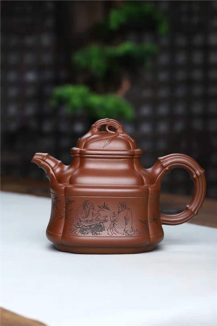 刘莹作品 四方竹鼎