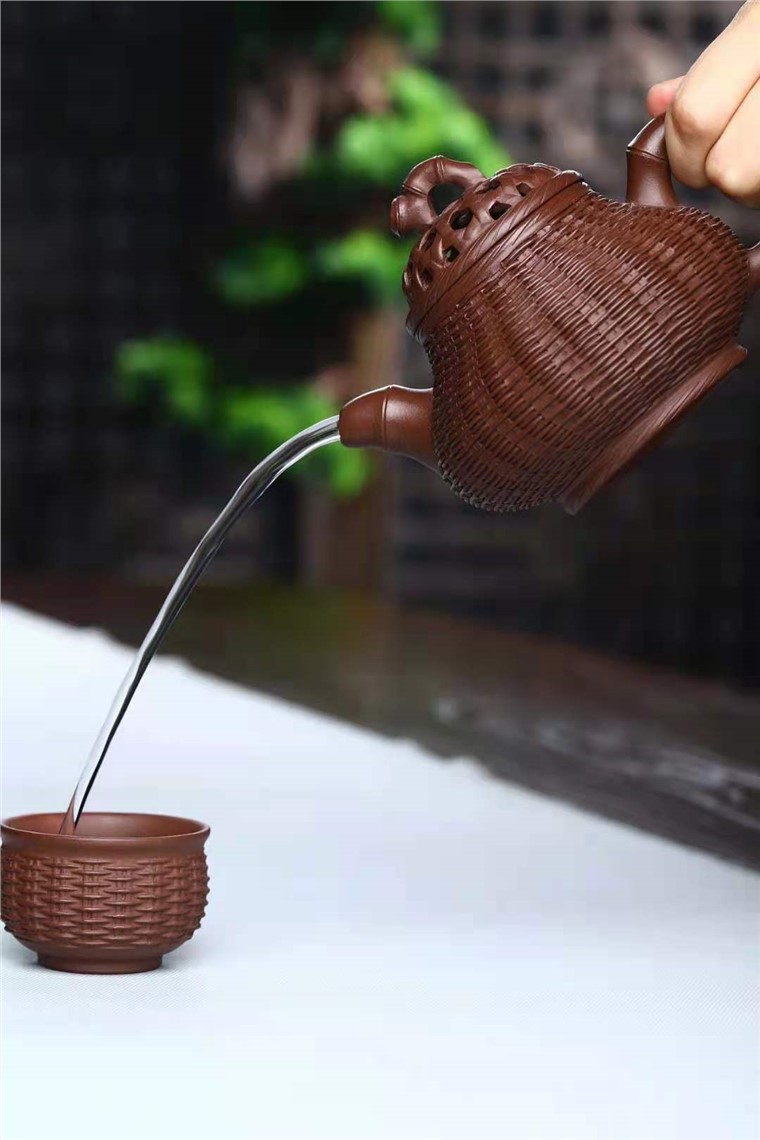吴严佳作品 竹编潘壶套组