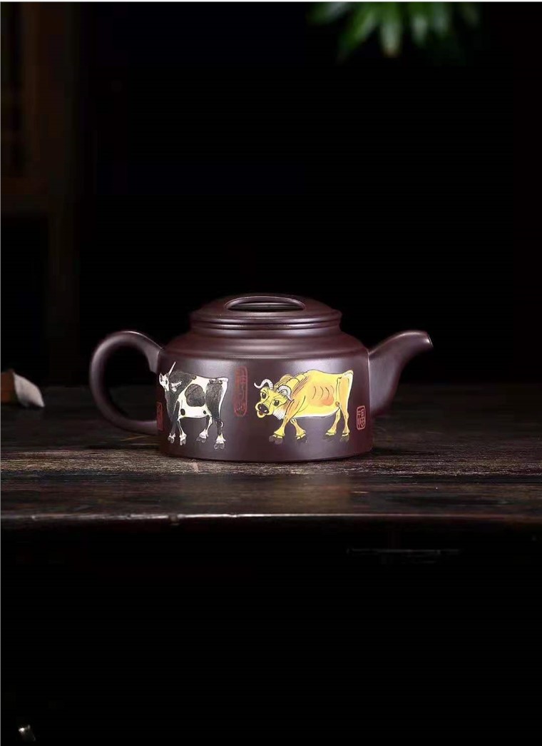 金国东作品 五牛图套组图片