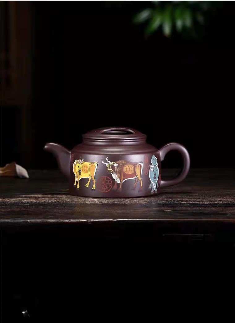 金国东作品 五牛图套组图片