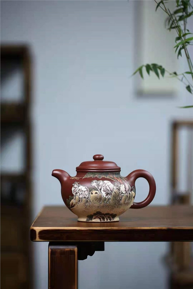 蒋惠娟作品 五牛掇只图片