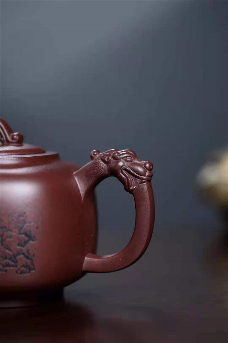 吴行其作品 四方龙尊图片
