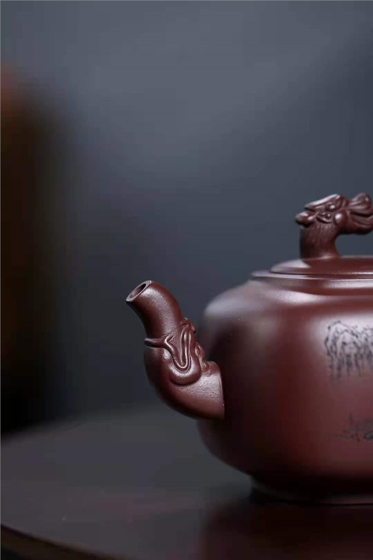 吴行其作品 四方龙尊图片