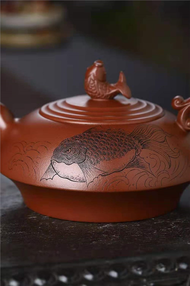 吴行其作品 鱼浪吹香图片