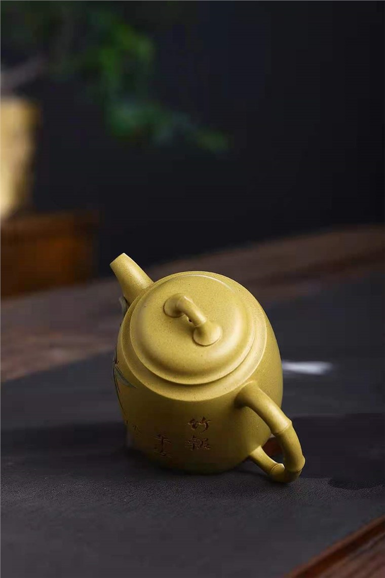 吴严佳作品 竹报平安图片