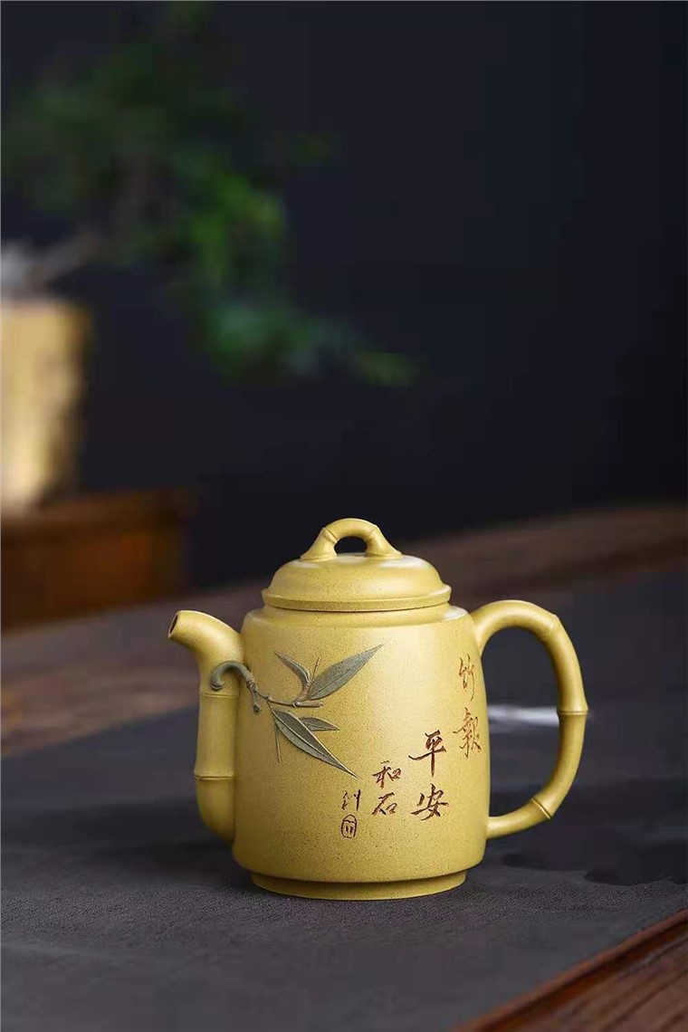 吴严佳作品 竹报平安图片