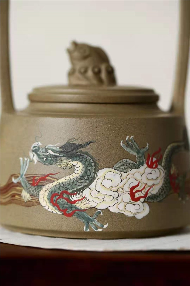 郭超钢作品 鱼跃龙门提梁图片