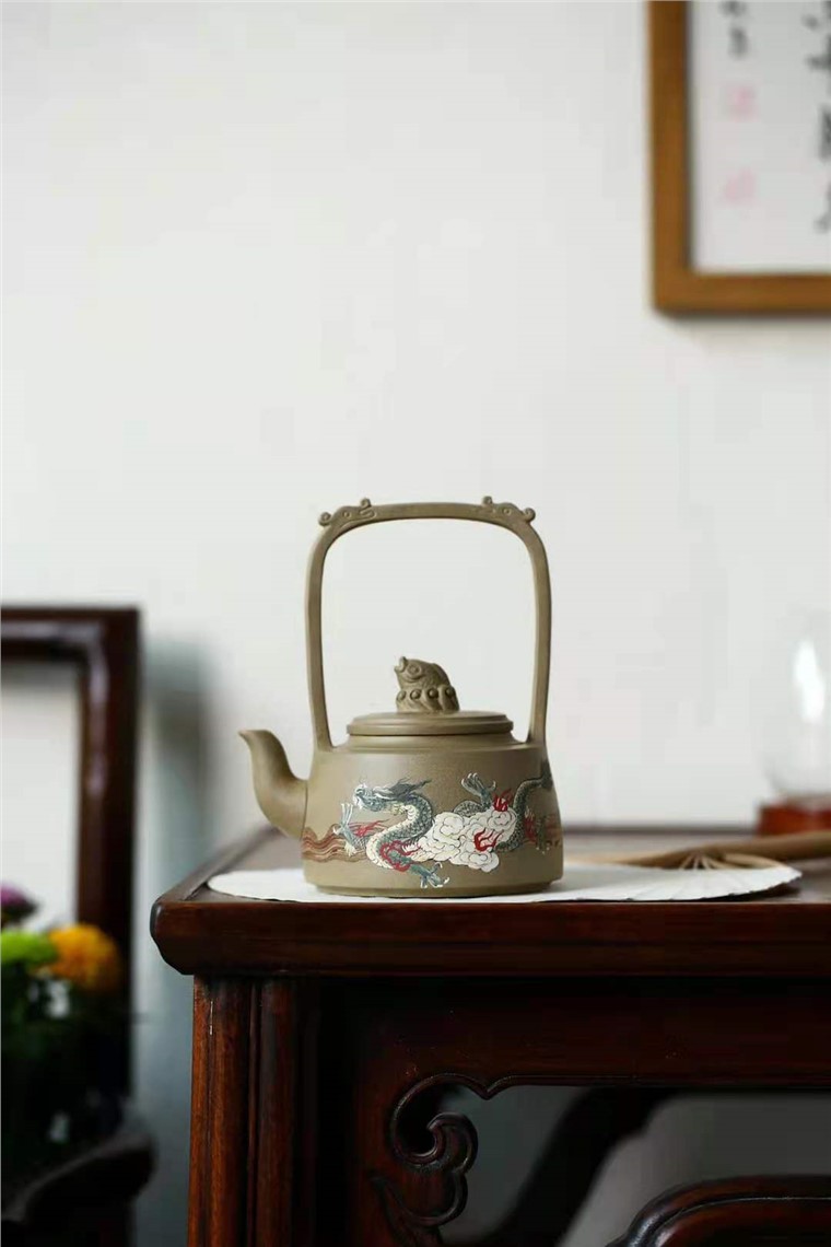 郭超钢作品 鱼跃龙门提梁图片