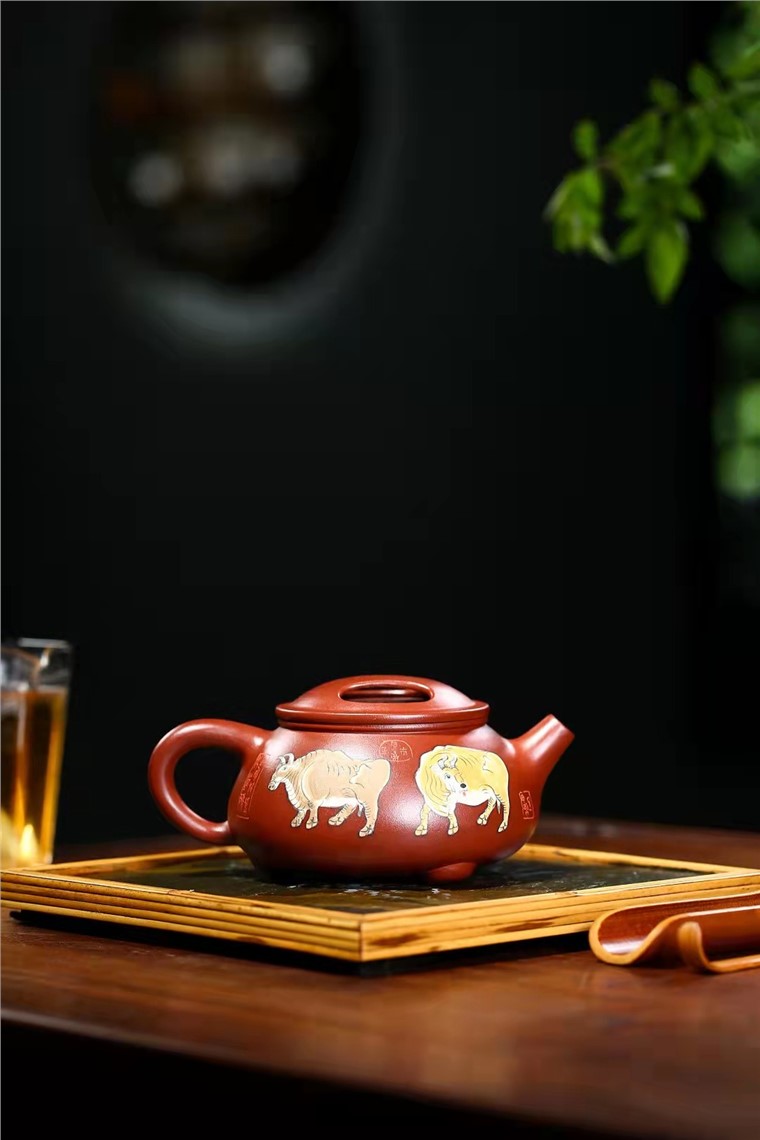 许时娟作品 五牛石瓢套组图片