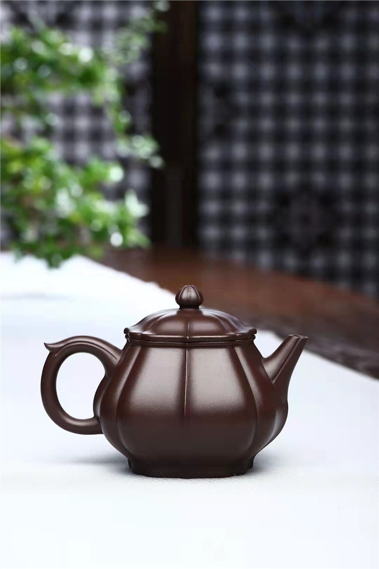 何其仙作品 菱花潘壶图片