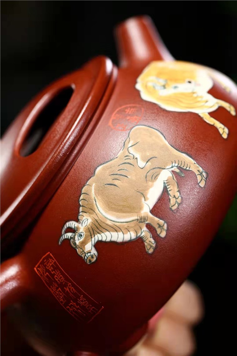许时娟作品 五牛石瓢套组图片