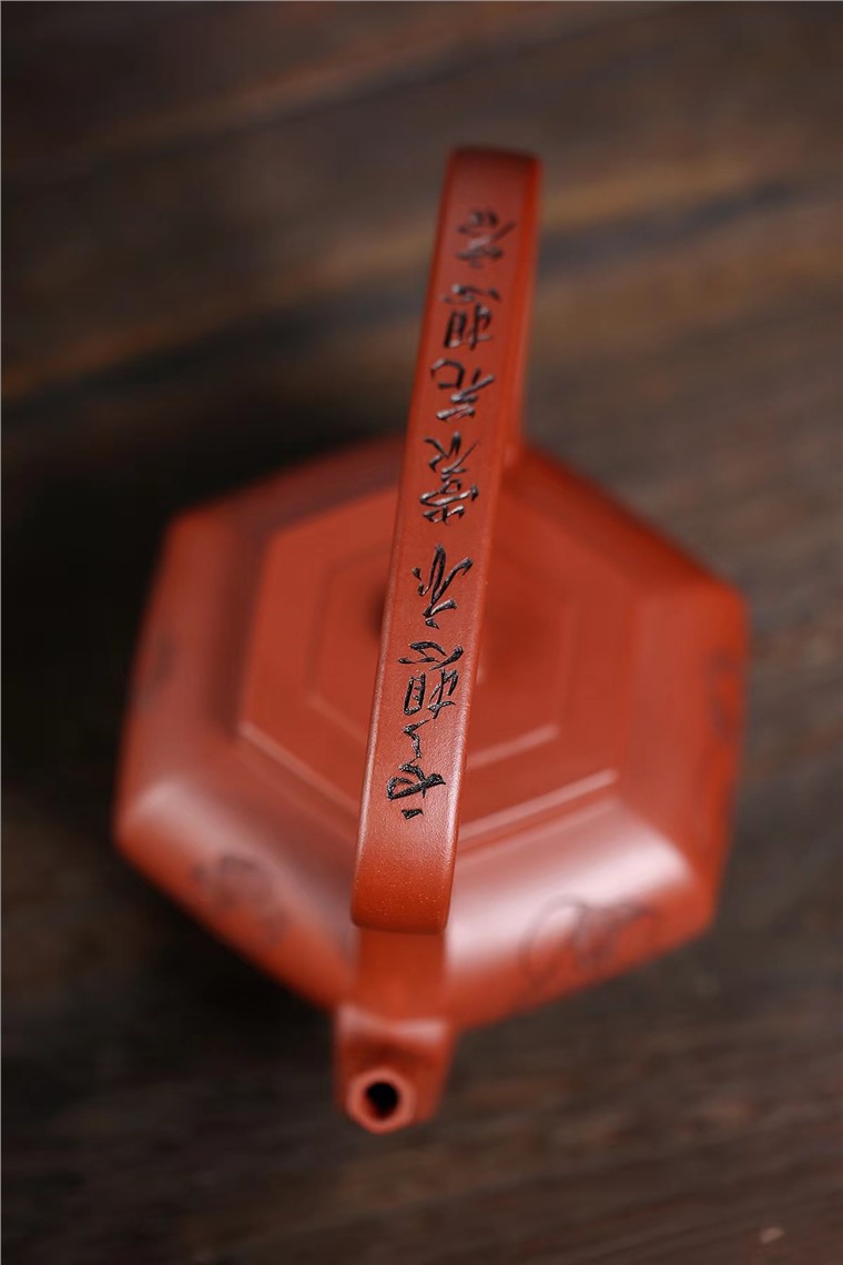 赵敏芳作品 大彬六方提梁图片