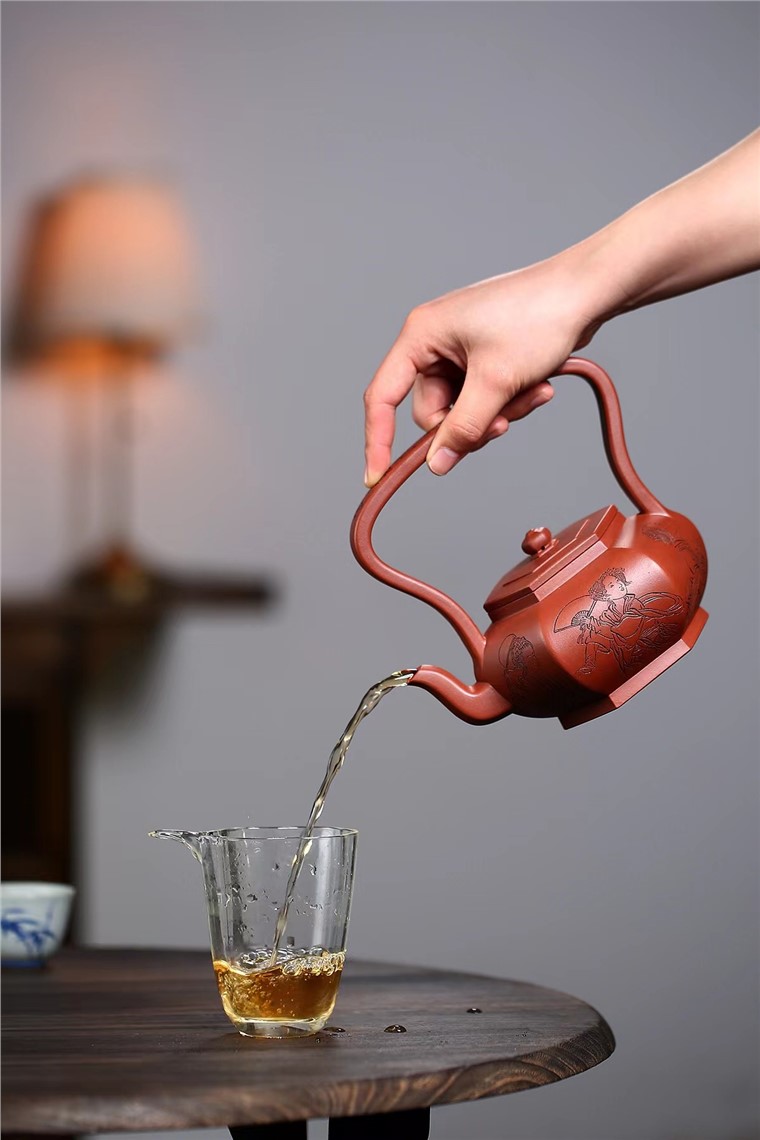 赵敏芳作品 大彬六方提梁