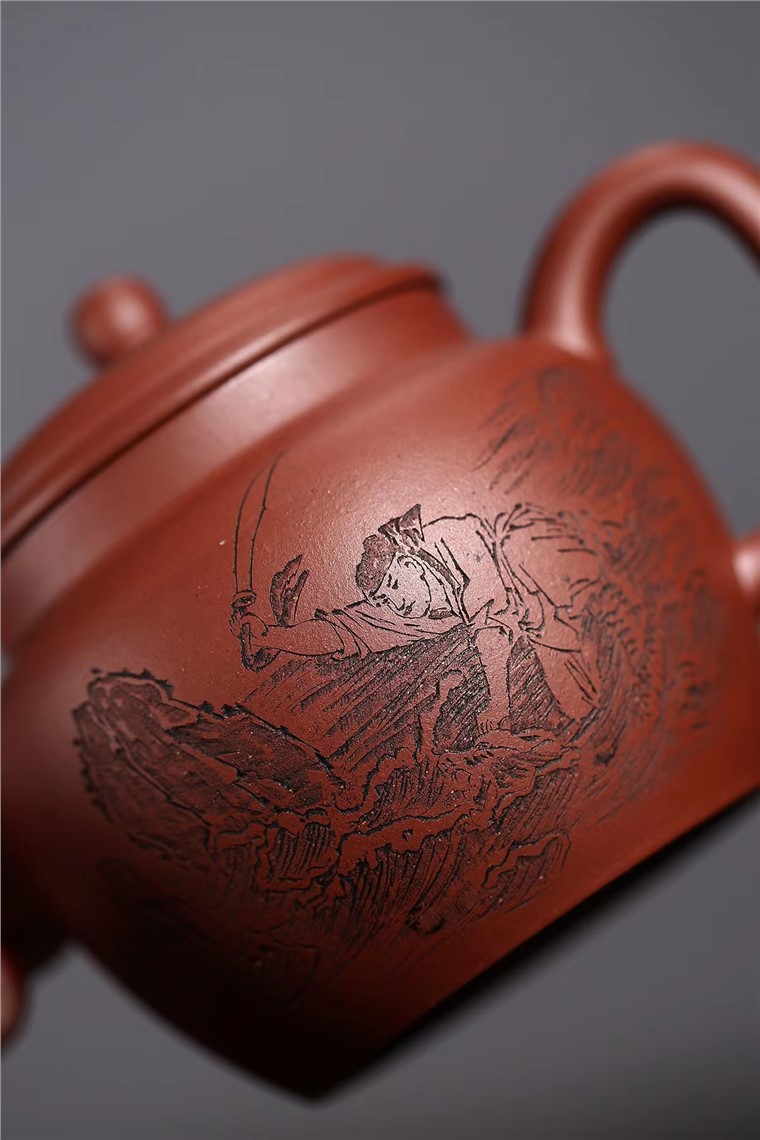 赵敏芳作品 周处斩蛟龙图片