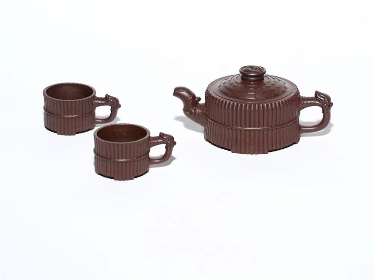吴亚维作品 龙头八卦一捆竹套组图片