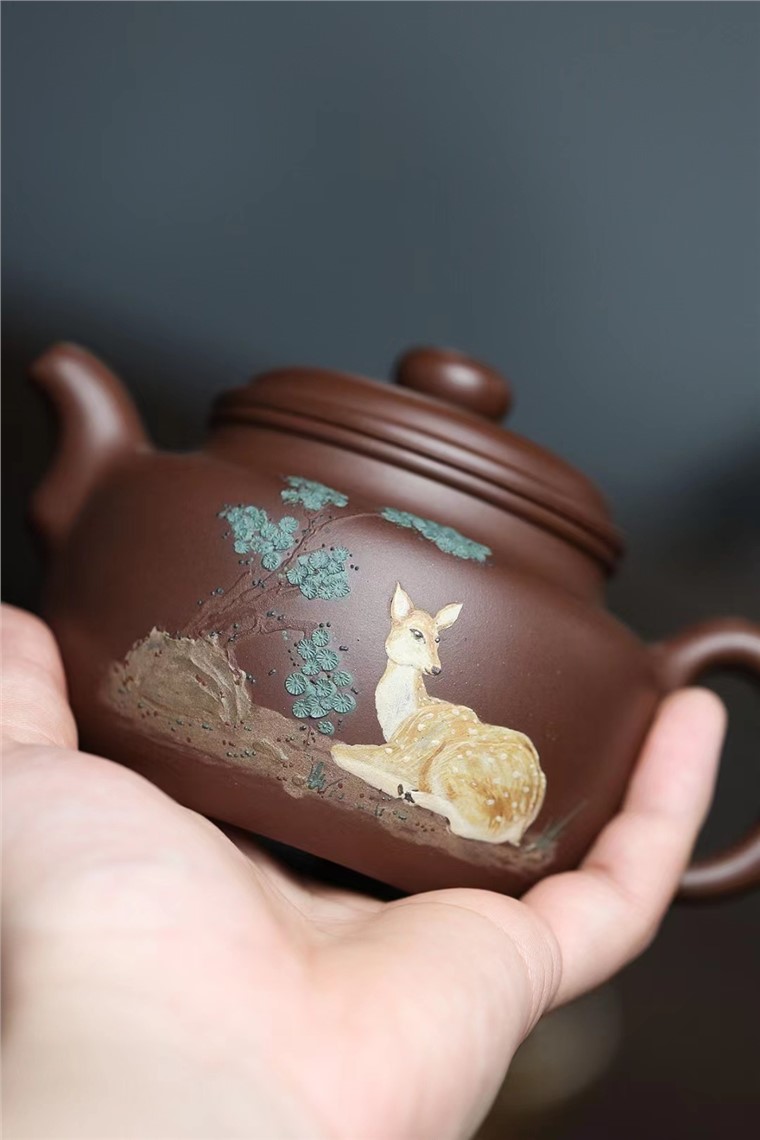 吴燕群作品 呦呦鹿鸣图片