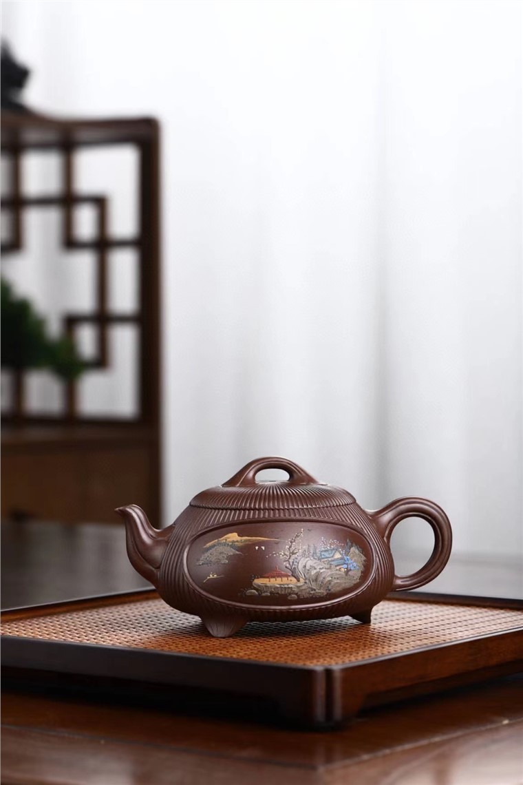 潘雪锋作品 筋纹汉棠石瓢图片