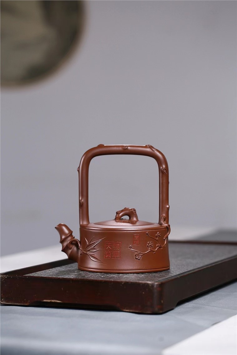 刘红仙作品 松竹梅提梁图片