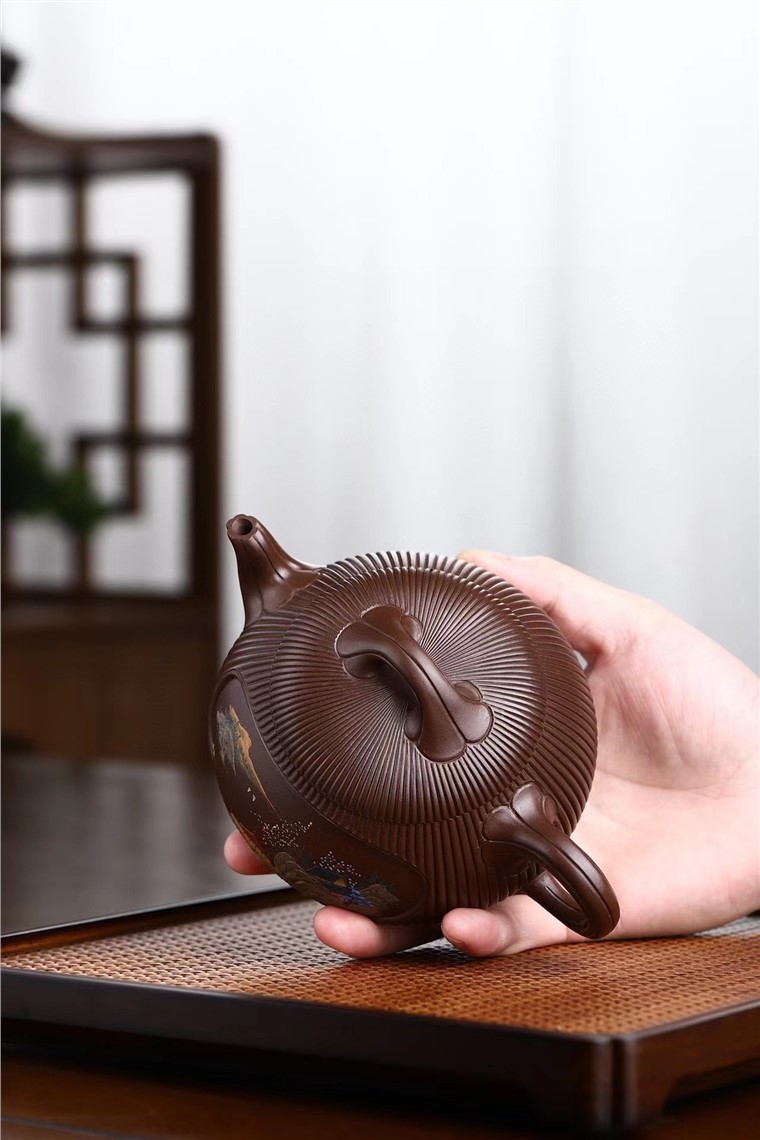 潘雪锋作品 筋纹汉棠石瓢图片