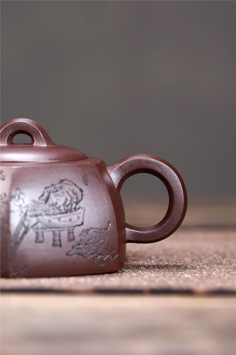 余立平作品 六方井栏图片