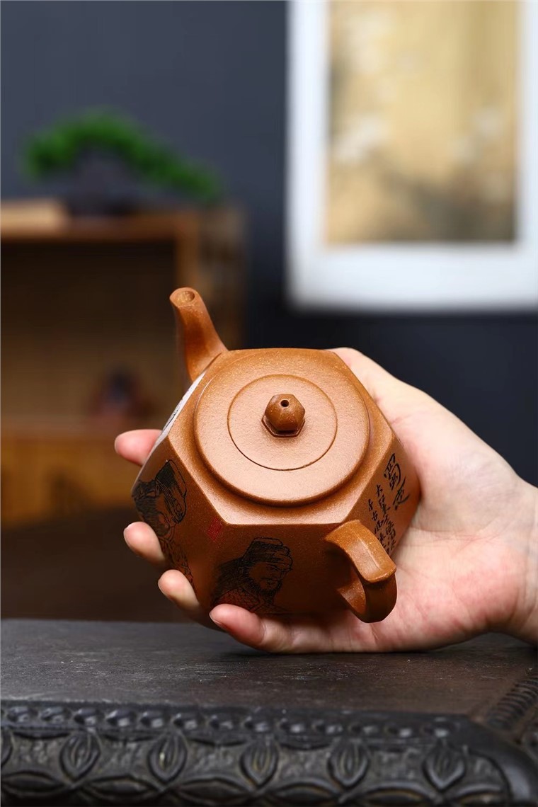 范建新作品 六方井栏图片