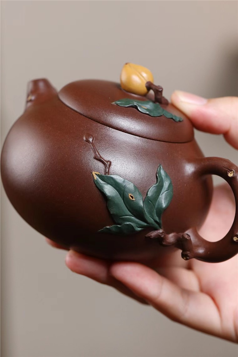 汪叶作品 文旦寿桃图片
