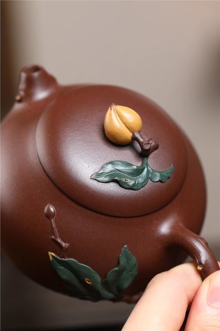 汪叶作品 文旦寿桃图片