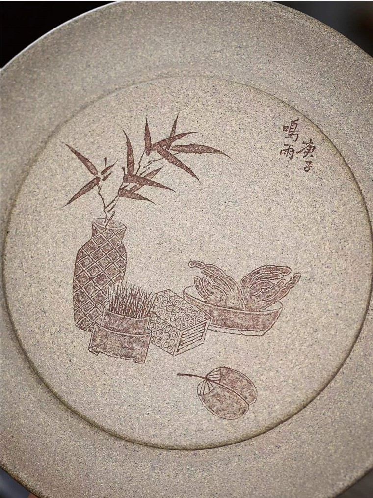 鸣雨作品 赏盘图片