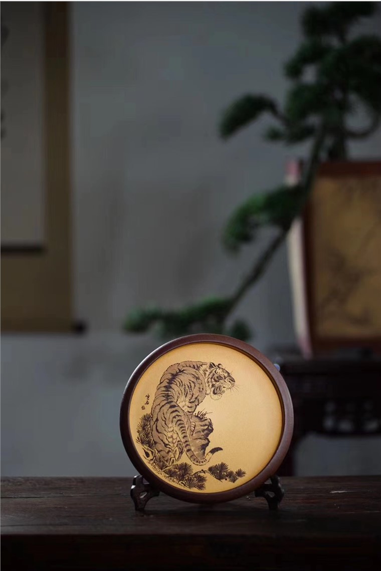 鸣雨作品 虎啸山河图片