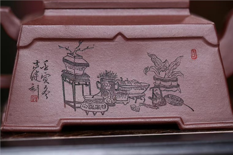 邱爽作品 四方如意图片