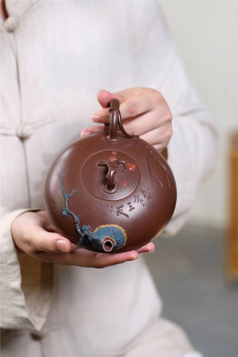 鲁新华作品 岁寒三友图片