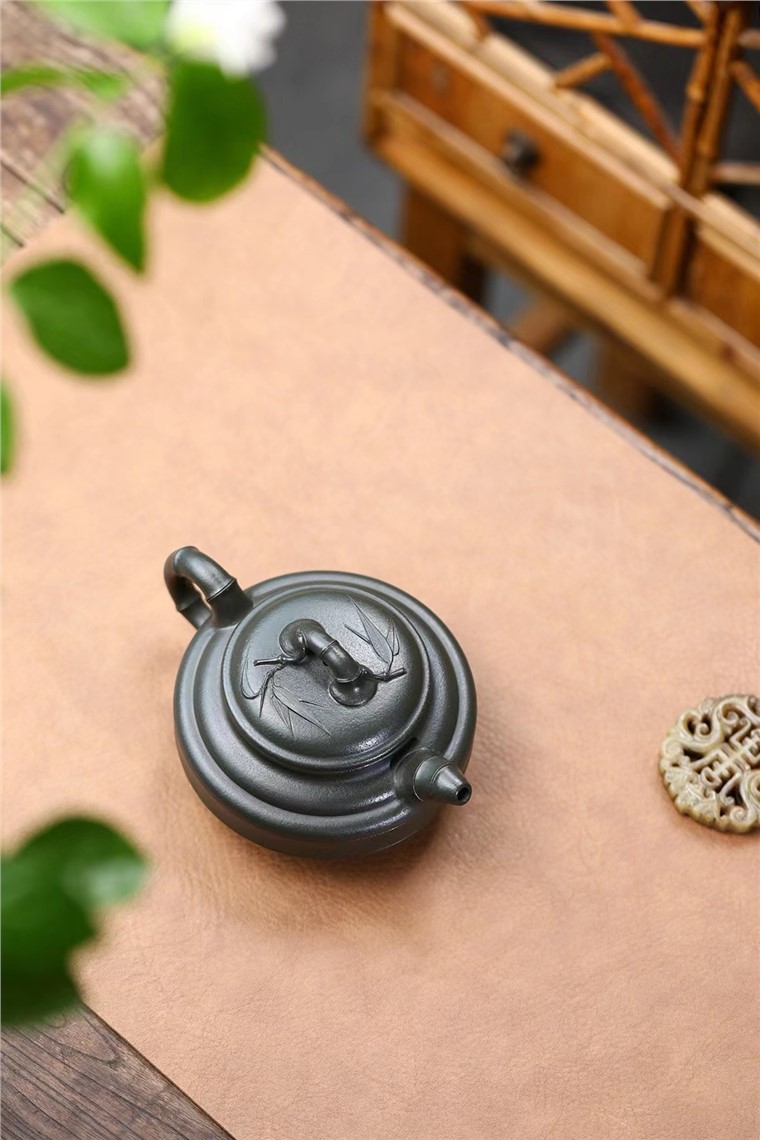 骆耀明作品 双线竹鼓图片