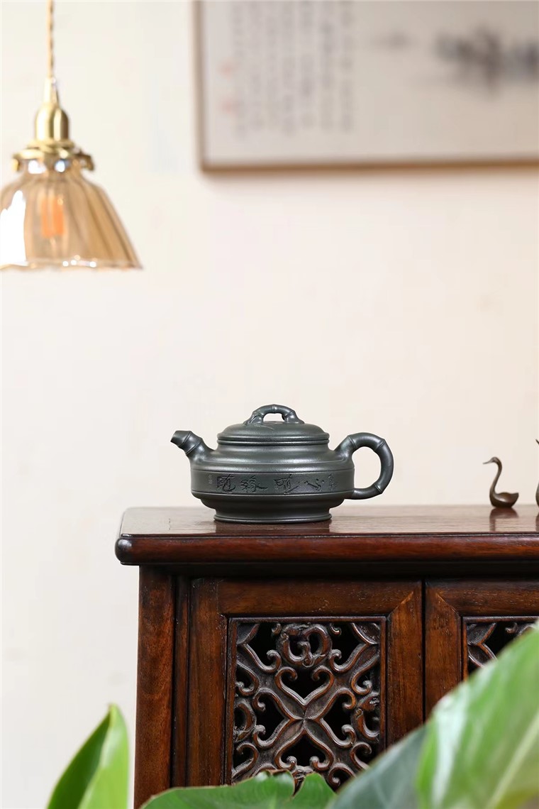 骆耀明作品 双线竹鼓图片