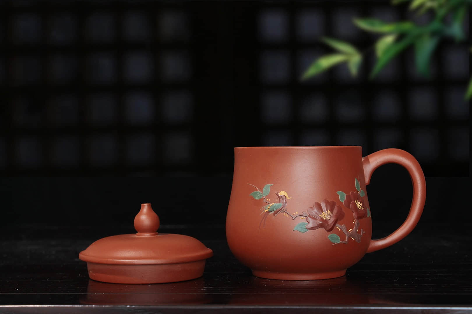 张晓芬作品 锦玉对杯