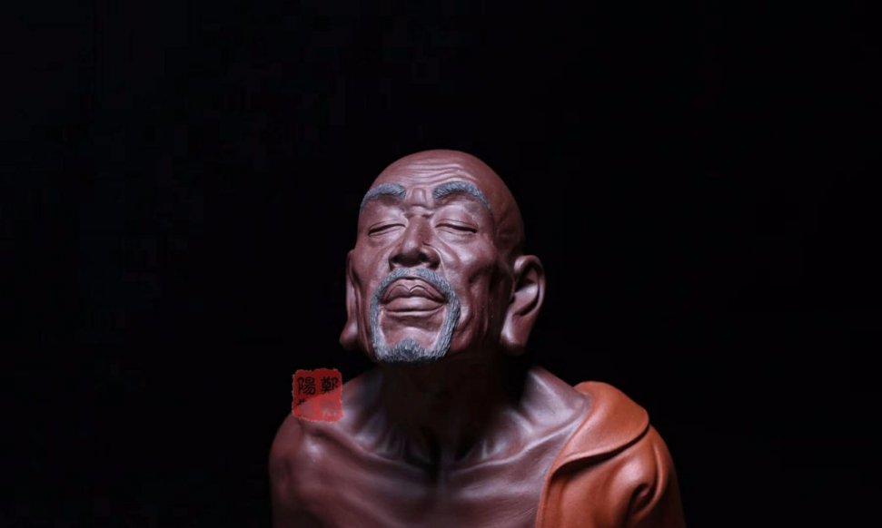郑裕阳作品 沐心罗汉