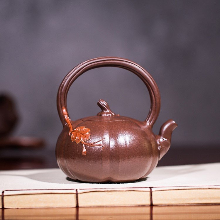 王玉芳作品 南瓜提梁
