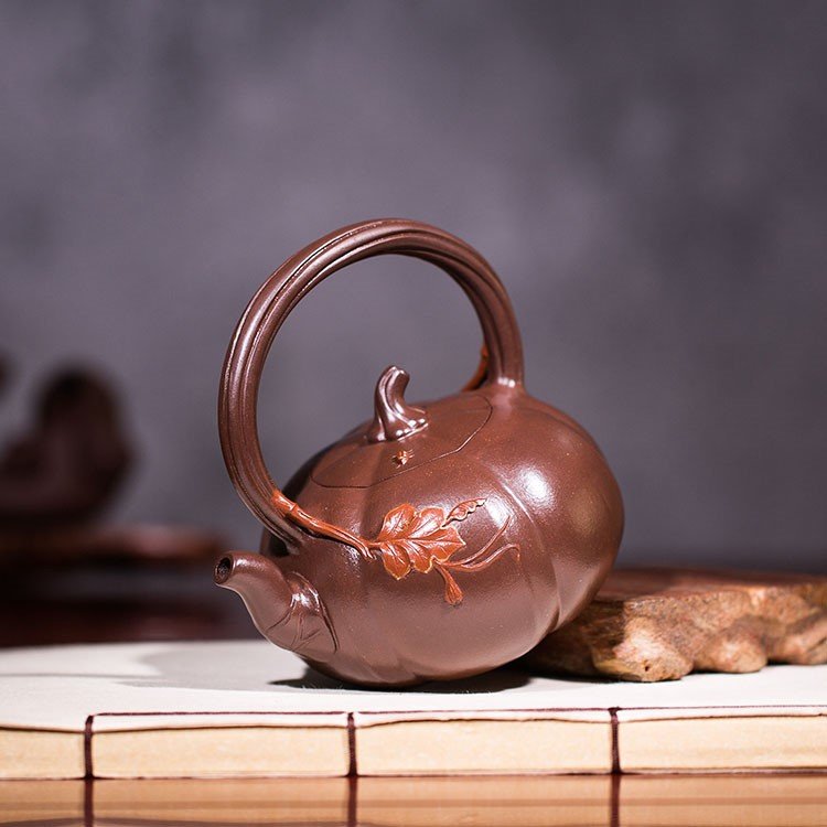 王玉芳作品 南瓜提梁