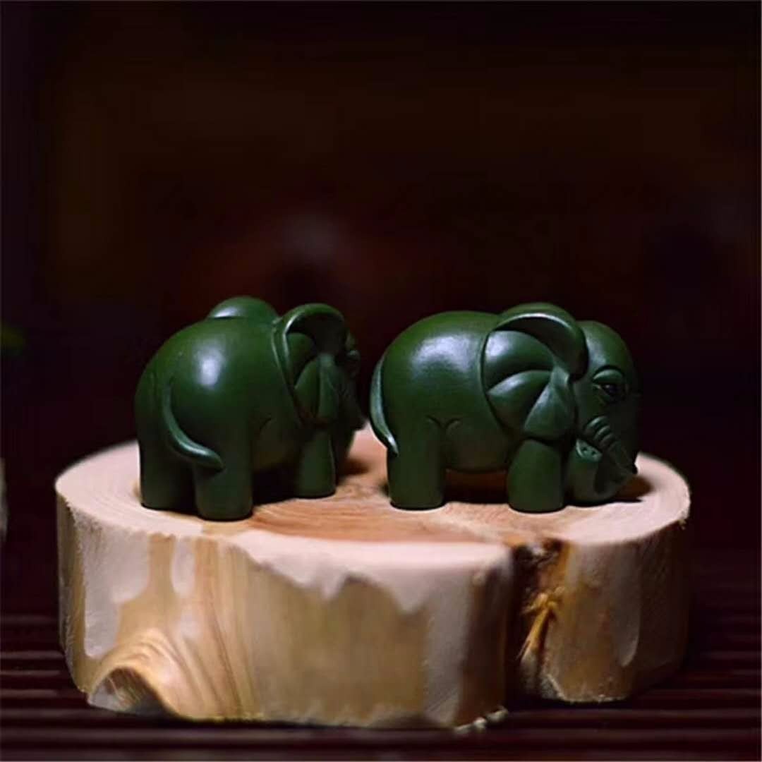 郑裕阳作品 绿泥小对象