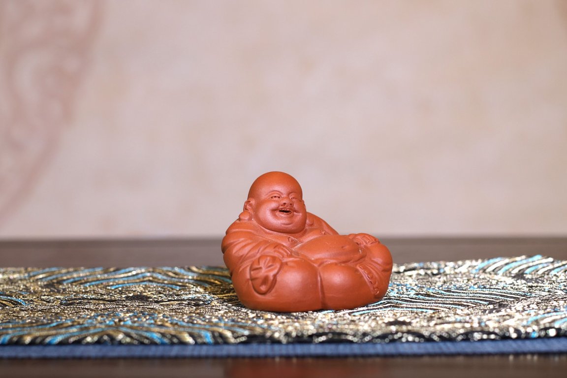悠然紫砂作品 大肚佛笑佛弥勒佛
