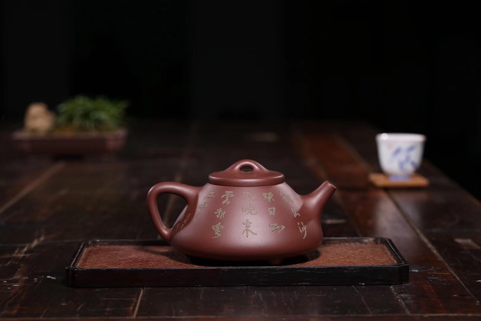 张伟军作品 泥绘石瓢