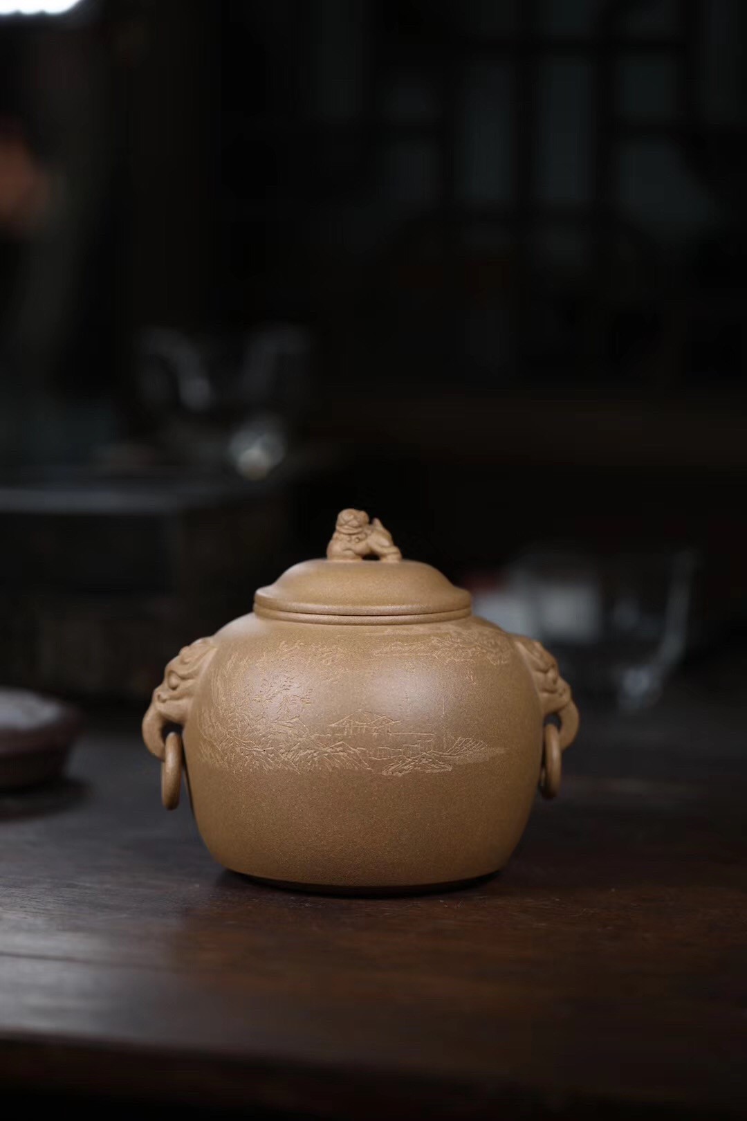 单益芳作品 汲古茶仓
