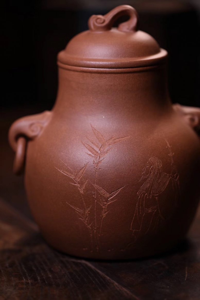 单益芳作品 汲古茶仓 高款