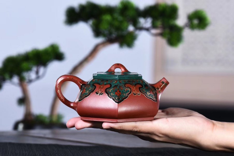 戚志君作品 六方石瓢