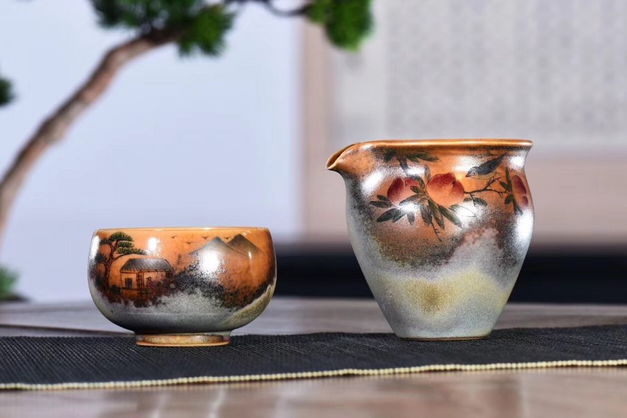 戚志君作品 六方石瓢